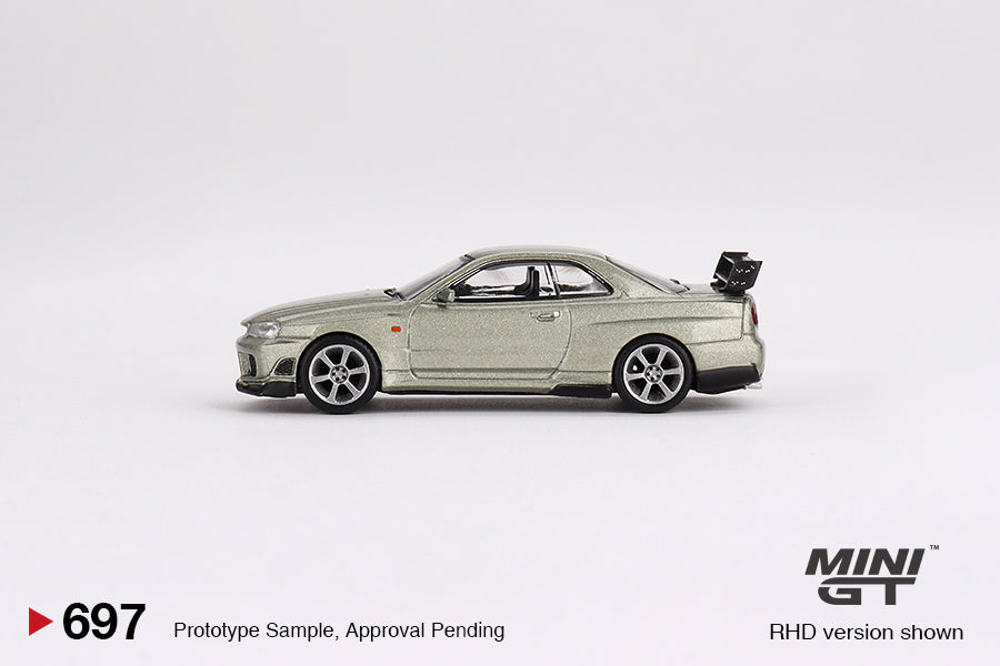 TSM Mini GT 1:64 Nissan Skyline GT-R (R34) Tommykaira R-z Millenium Jade