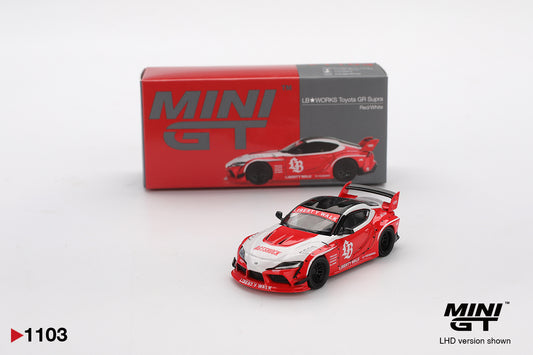 TSM Mini GT 1:64 LB WORKS Toyota GR Supra Red