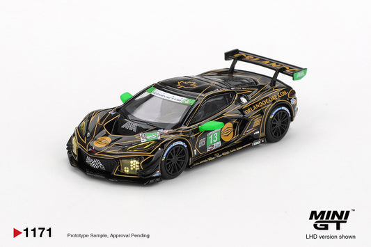 TSM Mini GT 1:64 Chevrolet Corvette Z06 GT3.R #13 AWA 2025 IMSA Daytona 24 Hrs