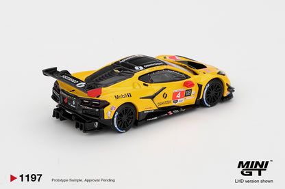 TSM Mini GT 1:64 Chevrolet Corvette Z06 GT3.R #4 Corvette Racing by Pratt Miller Motorsports 2025 IMSA Daytona 24 Hrs