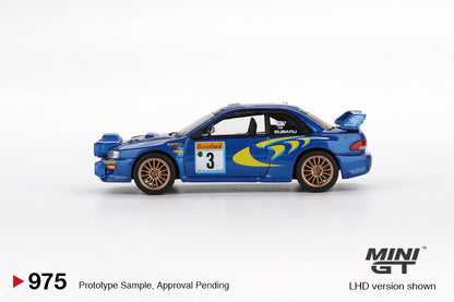 TSM Mini GT 1:64 Subaru Impreza WRC98 1998 Rally Monte-Carlo 3rd Place #3