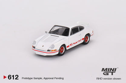 TSM Mini GT 1:64 Porsche 911 Carrera RS 2.7 Grand Prix White with Red Livery