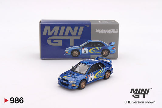 TSM Mini GT 1:64 Subaru Impreza WRC98 1998 Rally Monte-Carlo 3rd Place #3