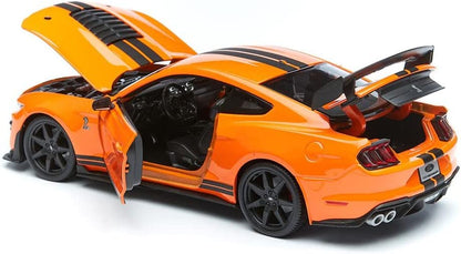 1:18 2020 Mustang Shelby GT500 Orange Diecast Model Car