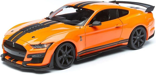 1:18 2020 Mustang Shelby GT500 Orange Diecast Model Car