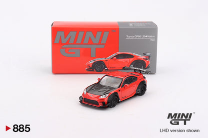 TSM Mini GT 1:64 Toyota GR86 LB★Nation Red (RHD)