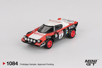 TSM Mini GT 1:64 Lancia Stratos HF #4 1978 Rally Sanremo Winner