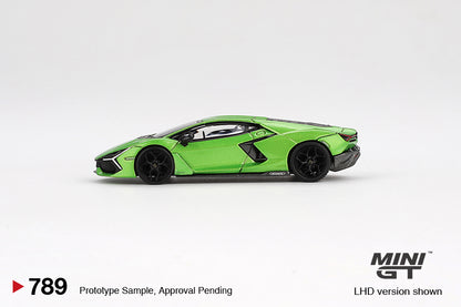 TSM Mini GT 1:64 Lamborghini Revuelto Verde Selvans RHD