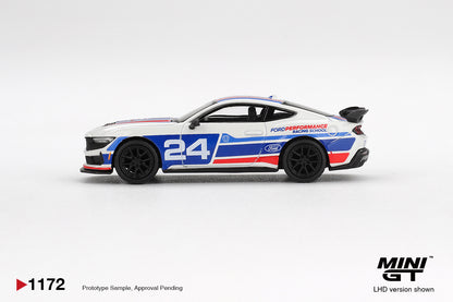 TSM Mini GT 1:64 Ford Mustang Dark Horse #24 Ford Performance Racing School