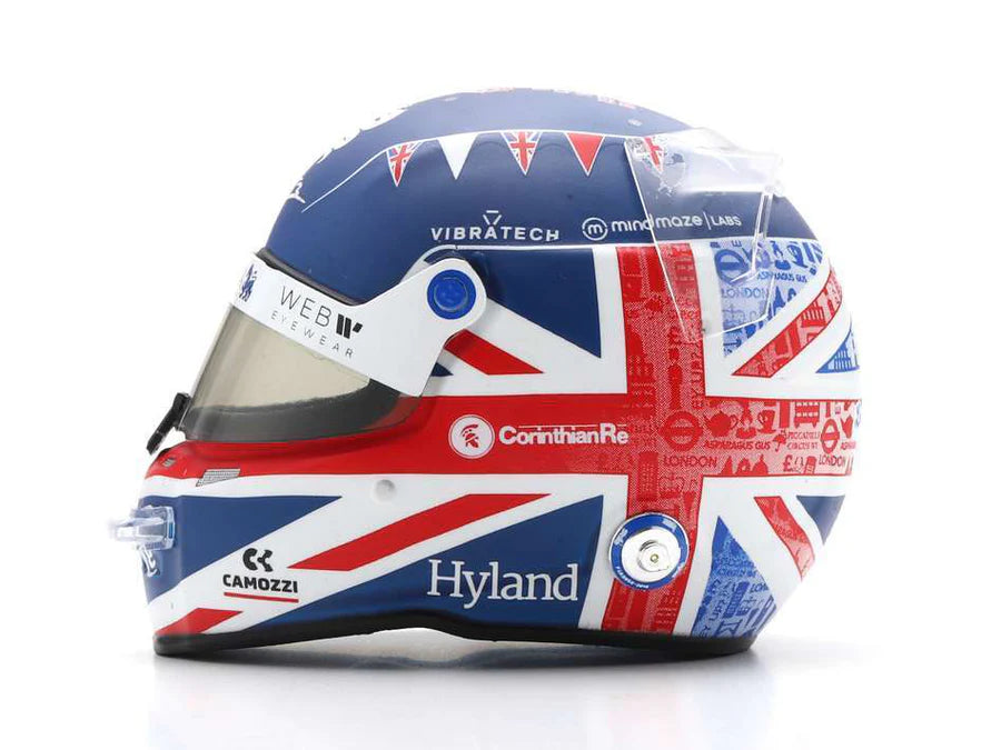 F1 Alfa Romeo Valtteri Bottas Helmet British GP 2023 1/5 Scale