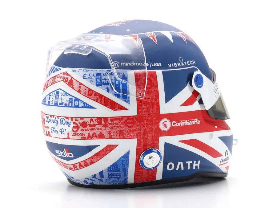 F1 Alfa Romeo Valtteri Bottas Helmet British GP 2023 1/5 Scale