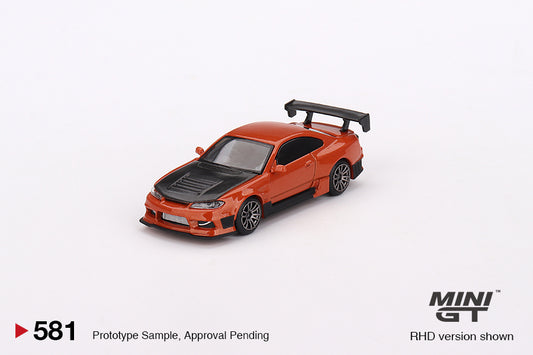 TSM Mini GT 1:64 Nissan Silvia S15 D-MAX Metallic Orange