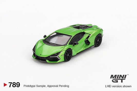 TSM Mini GT 1:64 Lamborghini Revuelto Verde Selvans RHD