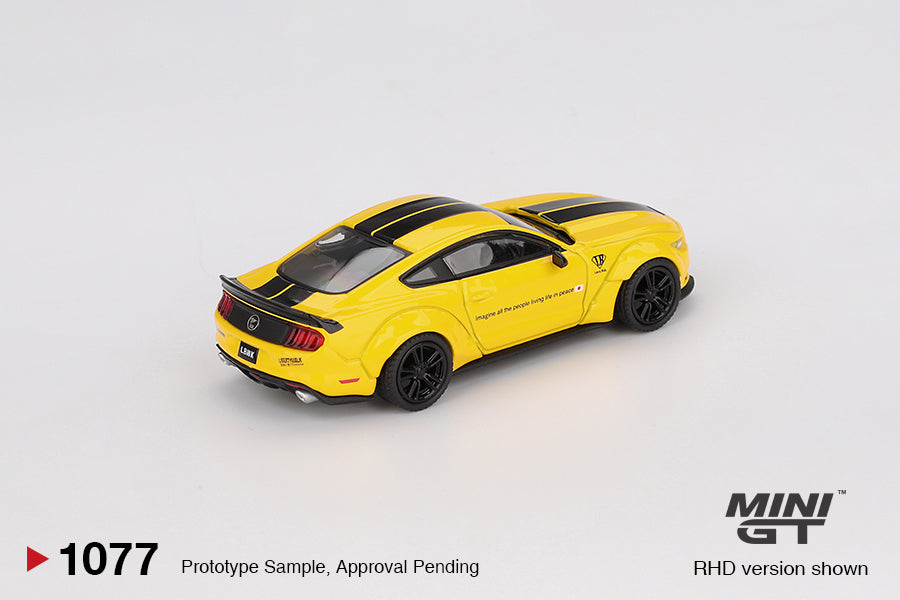 TSM Mini GT 1:64 LB-WORKS FORD MUSTANG Triple Yellow RHD