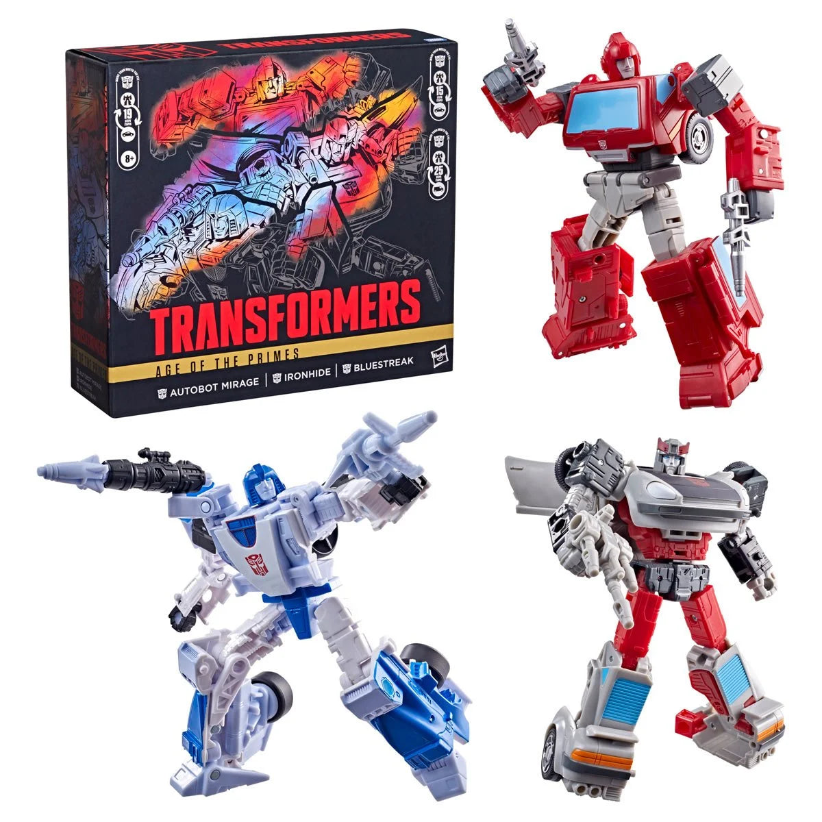Transformers Age of the Primes Selects Mirage, Ironhide, and Bluestreak