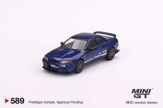 TSM Mini GT 1:64 Nissan Skyline GT-R Top Secret VR32 Metallic Blue