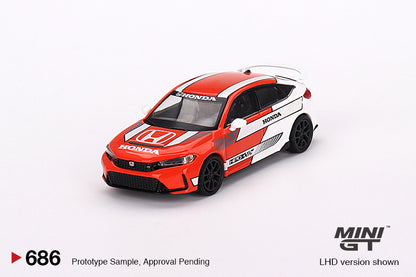 TSM Mini GT 1:64 Honda Civic TYPE R 2023 Pace Car Red