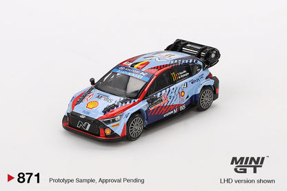 Mini GT 1:64 Hyundai i20 N Rally1 Hybrid #11 2024 Rallye Monte-Carlo Winner