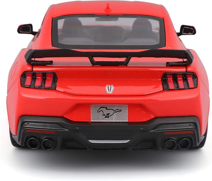 1:24 2024 Ford Mustang Dark Horse Red Diecast Model Car