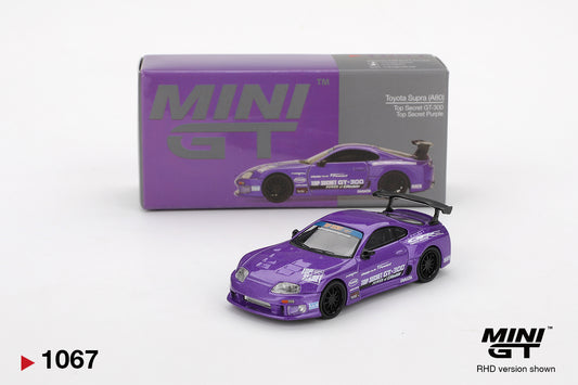 TSM Mini GT 1:64 Toyota Supra (A80) Top Secret GT-300 Top Secret Purple RHD