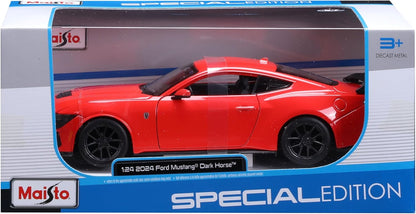 1:24 2024 Ford Mustang Dark Horse Red Diecast Model Car