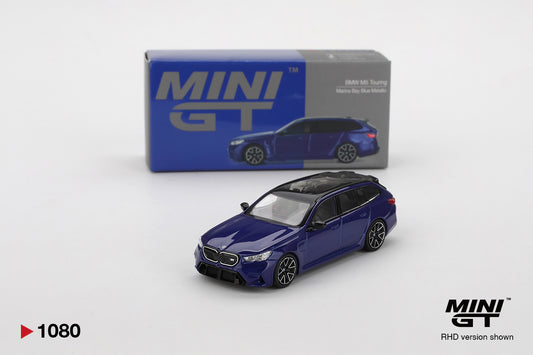 TSM Mini GT 1:64 BMW M5 Touring Marina Bay Blue Metallic