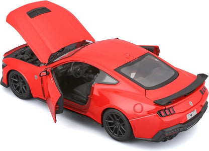 1:24 2024 Ford Mustang Dark Horse Red Diecast Model Car