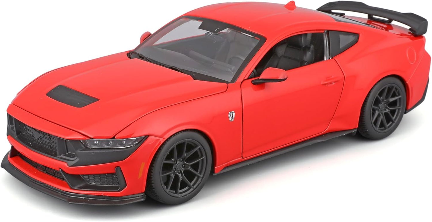 1:24 2024 Ford Mustang Dark Horse Red Diecast Model Car