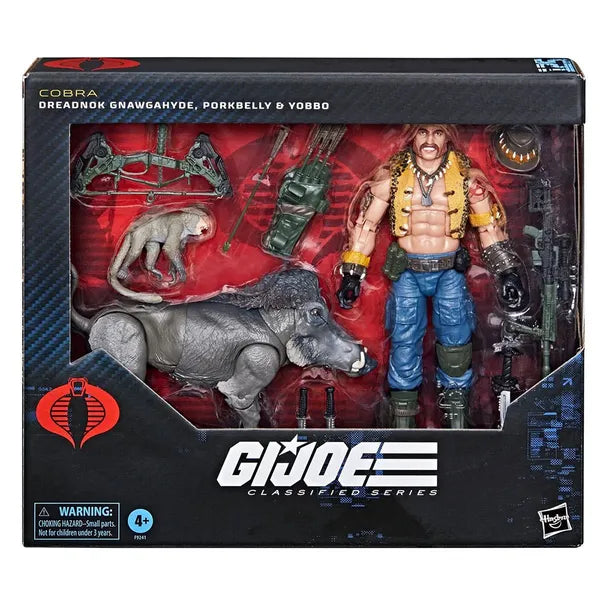 G.I. Joe Classified Gnawgahyde, Porkbelly & Yobbo 6 inch Figure