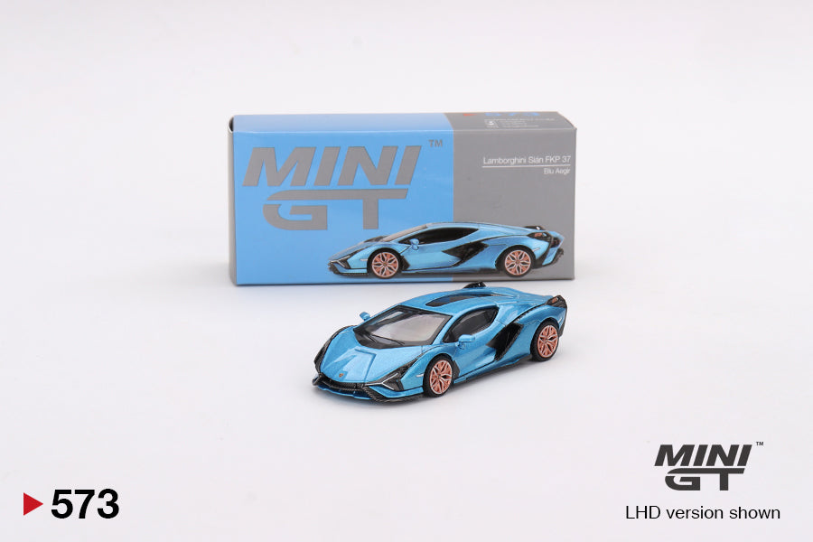 TSM Mini GT 1:64 Lamborghini Sián FKP 37 Blu Aegir (LHD)