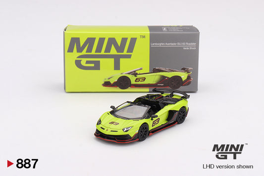 TSM Mini GT 1:64 Mini GT 1:64 Lamborghini Aventador SVJ 63 Roadster Verde Shock