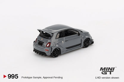 TSM Mini GT 1:64 Abarth 595 LB-WORKS x Abas Works Grey (RHD)