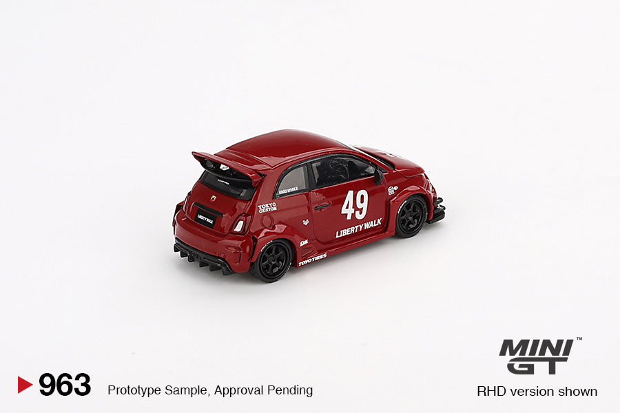 TSM Mini GT 1:64 LB-WORKS x Abas Works ABARTH 595 Red (RHD)