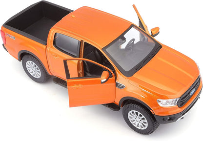 1:27 2019 Ford Ranger Orange Diecast Model Car