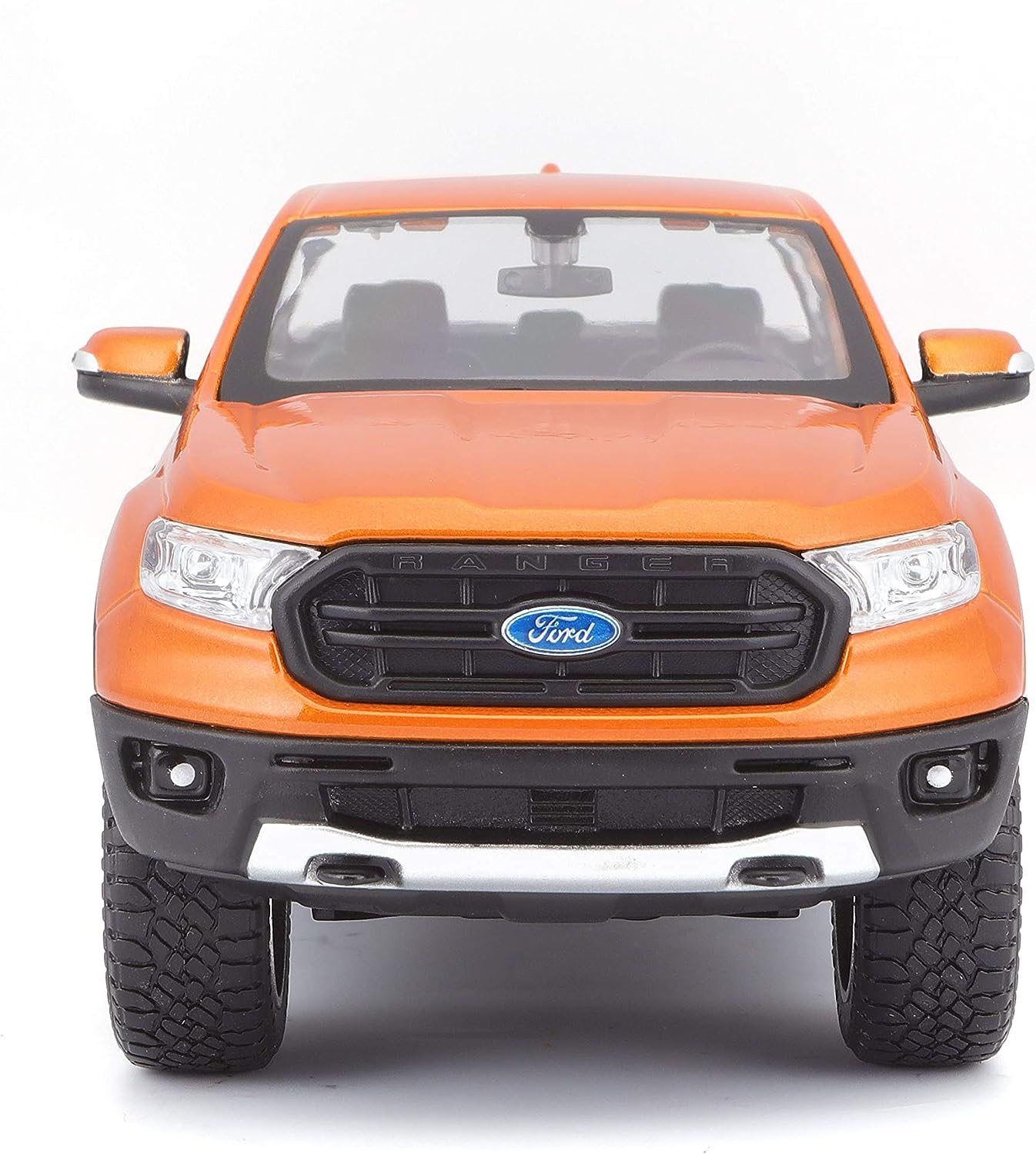 1:27 2019 Ford Ranger Orange Diecast Model Car