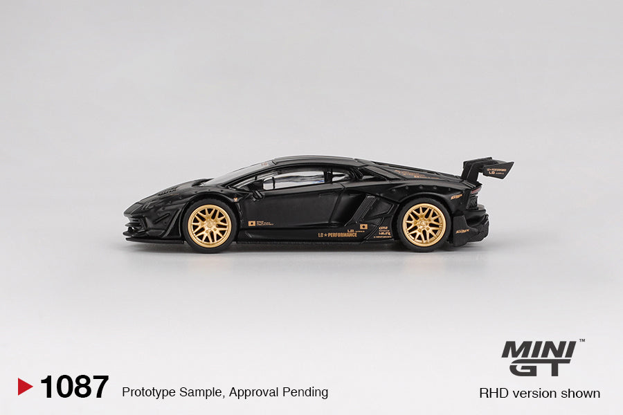 TSM Mini GT 1:64 LB WORKS Lamborghini Aventador Limited Edition Matte Black