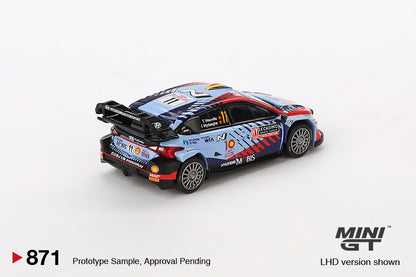 Mini GT 1:64 Hyundai i20 N Rally1 Hybrid #11 2024 Rallye Monte-Carlo Winner