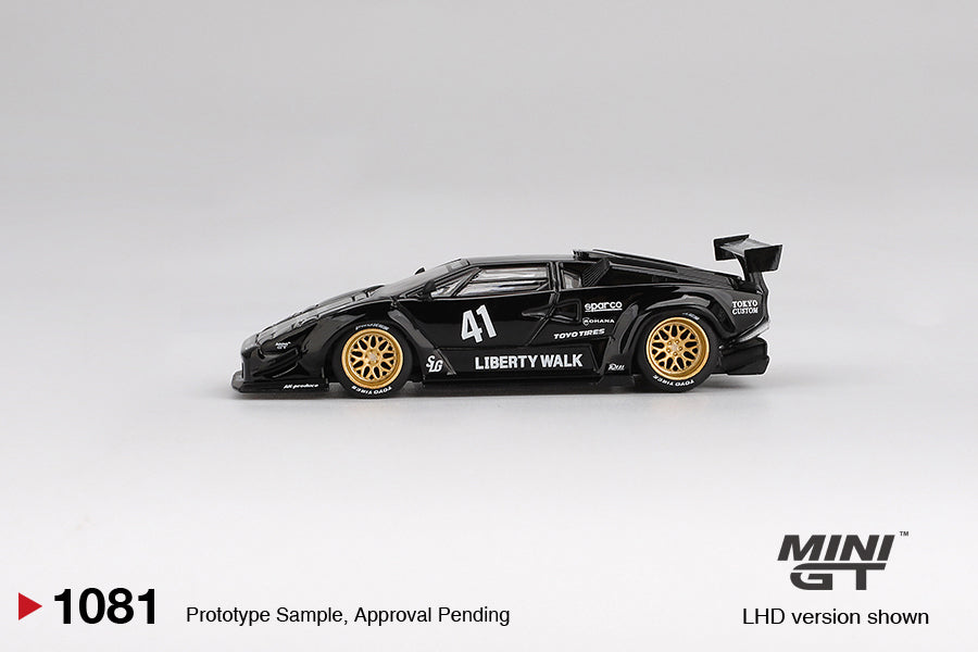 TSM Mini GT 1:64 Lamborghini Countach LB-WORKS Black