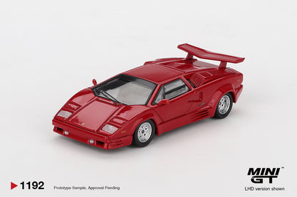 TSM Mini GT 1:64 Lamborghini Countach 25th Anniversary Red