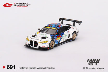 TSM Mini GT 1:64 BMW M4 GT3 #7 "Studie BMW M4" BMW M Team Studie x CRS 2023 SUPER GT SERIES