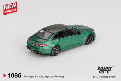 TSM Mini GT 1:64 BMW M5 Isle of Man Green Metallic