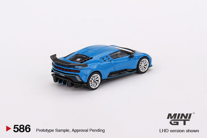 TSM Mini GT 1:64 Bugatti Centodieci Blu Bugatti (LHD)