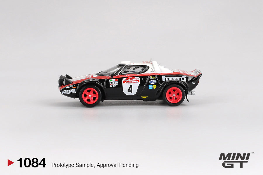 TSM Mini GT 1:64 Lancia Stratos HF #4 1978 Rally Sanremo Winner