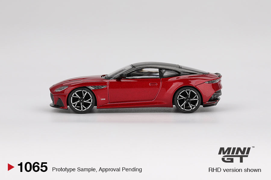 TSM Mini GT 1:64 Aston Martin DBS Hyper Red (RHD)