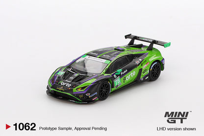 TSM Mini GT 1:64 Lamborghini Huracán GT3 EVO2 #78 Forte Racing 2024 IMSA Daytona 24 Hrs