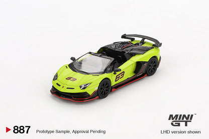 TSM Mini GT 1:64 Mini GT 1:64 Lamborghini Aventador SVJ 63 Roadster Verde Shock