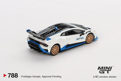 TSM Mini GT 1:64 Lamborghini Huracán STO Bianco Asopo RHD