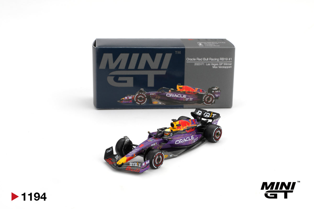 TSM Mini GT 1:64 Oracle Red Bull Racing RB19 #1 Max Verstappen 2023 F1 2023 Las Vegas GP Winner