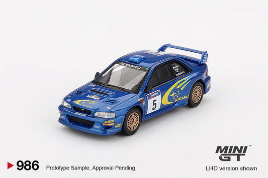 Mini GT 1:64 Subaru Impreza WRC99 #5 1999 Rally Australia Winner