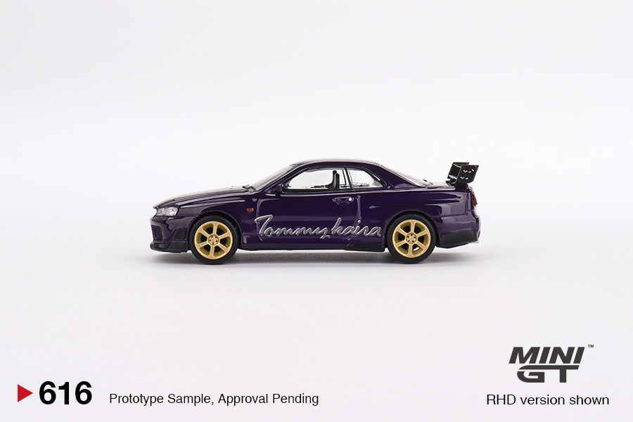 TSM Mini GT 1:64 Nissan Skyline GT-R (R34) Tommykaira R-z Midnight Purple